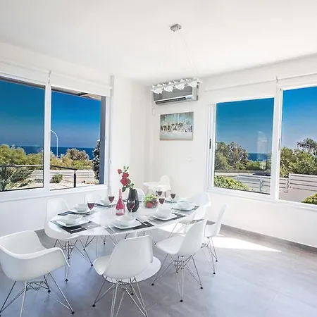 빌라 Kono Sunshine - Luxury 4 Bedroom Cape Greco - Close To With Panoramic Views 프로타라스